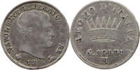ITALY STATES NAPOLEON I. 5 SOLDI Napoleon I. (1804-1814, 1815) DATE ERROR -