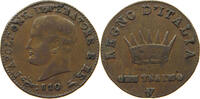 ITALY STATES NAPOLEON I. CENTESIMO Napoleon I. (1804-1814, 1815) MINTING ERROR -