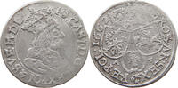 POLAND 6 GROSCHEN Johann Casimir 1649-1668 -
