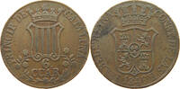 SPAIN 6 CUARTOS Isabell II. (1833–1868) CATALONIA -