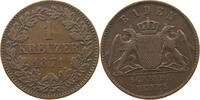 Baden Kreuzer Friedrich I. 1852-1907. -