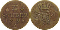 PREUSSEN 1/4 STUBER Friedrich Wilhelm III. (1797-1840) -