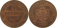 SACHSEN PFENNIG 1872 Johann (1854-1873) EF
