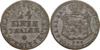 SACHSEN 1/24 TALER Kurfürst Friedrich August II. (1733-1763) -