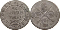 SACHSEN 1/48 TALER Johann Georg IV. (1691-1694) -