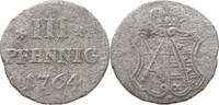 SACHSEN 3 PFENNIG Xaver (1763-1768) -