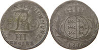 WÜRTTEMBERG 3 KREUZER König Friedrich (1806-1816) -