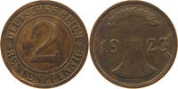 WEIMARER REPUBLIK 2 PFENNIG FEHLPRÄGUNG -