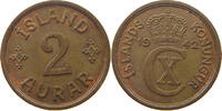 ICELAND 2 AURAR 1942 SS+ 17.35 £  +  5.20 £ shipping