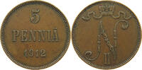 Finnland 5 pennia Nikolaus II. 1894-1917 -