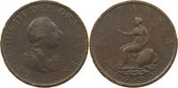 GREAT BRITAIN HALFPENNY 1799 GEORGE III. 1760-1820 S-SS 28.63 £  +  5.20 £ shipping