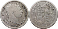 GREAT BRITAIN SHILLING 1816 GEORGE III. 1760-1820 S-SS 52.06 £  +  5.20 £ shipping