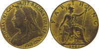 GREAT BRITAIN FARTHING Victoria 1837-1901 GOLD PLATED -