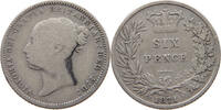 GREAT BRITAIN SIXPENCE 1871 Victoria 1837-1901 DIE 16 S+ 42.52 £  +  5.20 £ shipping
