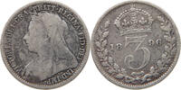 GREAT BRITAIN THREEPENCE 1896 Victoria 1837-1901 S+ 13.88 £  +  5.20 £ shipping
