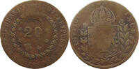 BRAZIL 40 REIS PEDRO I. (1822-1831) -