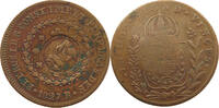 BRAZIL 20 REIS OVER 40 REIS PEDRO I. (1822-1831) -