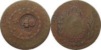 BRAZIL 40 REIS OVER 80 REIS PEDRO I. (1822-1831) -