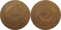BRAZIL 40 REIS OVER 80 REIS PEDRO I. (1822-1831) -