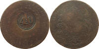 BRAZIL 40 REIS OVER 80 REIS PEDRO I. (1822-1831) -