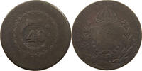 BRAZIL 40 REIS OVER 80 REIS PEDRO I. (1822-1831) -