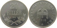 Haus Habsburg 20 Filler Franz Josef I. 1848-1916, Proof restrike -