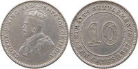 STRAITS SETTLEMENTS 10 CENTS George V. (1910-1936) -