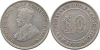 STRAITS SETTLEMENTS 10 CENTS George V. (1910-1936) -