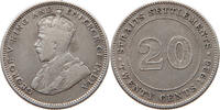 STRAITS SETTLEMENTS 20 CENTS George V. (1910-1936) -