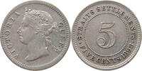 STRAITS SETTLEMENTS 5 CENTS Victoria 1837-1901 -