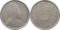 STRAITS SETTLEMENTS 5 CENTS Edward VII., 1901 - 1910 -