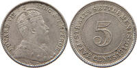 STRAITS SETTLEMENTS 5 CENTS Edward VII., 1901 - 1910 -