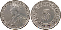 STRAITS SETTLEMENTS 5 CENTS George V. (1910-1936) -