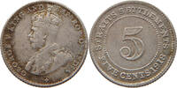 STRAITS SETTLEMENTS 5 CENTS George V. (1910-1936) -