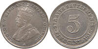 STRAITS SETTLEMENTS 5 CENTS George V. (1910-1936) -