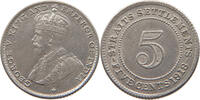 STRAITS SETTLEMENTS 5 CENTS George V. (1910-1936) -