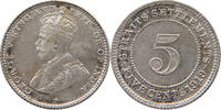 STRAITS SETTLEMENTS 5 CENTS George V. (1910-1936) -