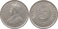 STRAITS SETTLEMENTS 5 CENTS George V. (1910-1936) -