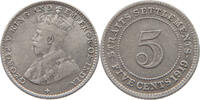 STRAITS SETTLEMENTS 5 CENTS George V. (1910-1936) -