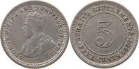 STRAITS SETTLEMENTS 5 CENTS George V. (1910-1936) -