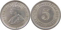 STRAITS SETTLEMENTS 5 CENTS George V. (1910-1936) -
