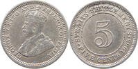 STRAITS SETTLEMENTS 5 CENTS George V. (1910-1936) -