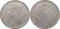 BELGIUM 20 FRANCS Albert I. 1909-1934 -