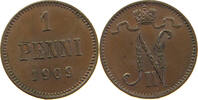 FINLAND PENNI Nikolaus II. (1894-1917) -