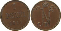 FINLAND PENNI Nikolaus II. (1894-1917) -