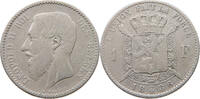 BELGIUM FRANC Leopold II. 1865-1909 -