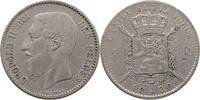 BELGIUM FRANC Leopold II. 1865-1909 -