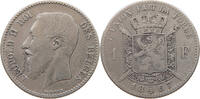 BELGIUM FRANC Leopold II. 1865-1909 -