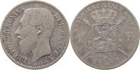 BELGIUM FRANC Leopold II. 1865-1909 -