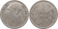 BELGIUM FRANC Leopold II. 1865-1909 -